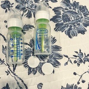Dr. Brown's Baby Bottles with Green Accents